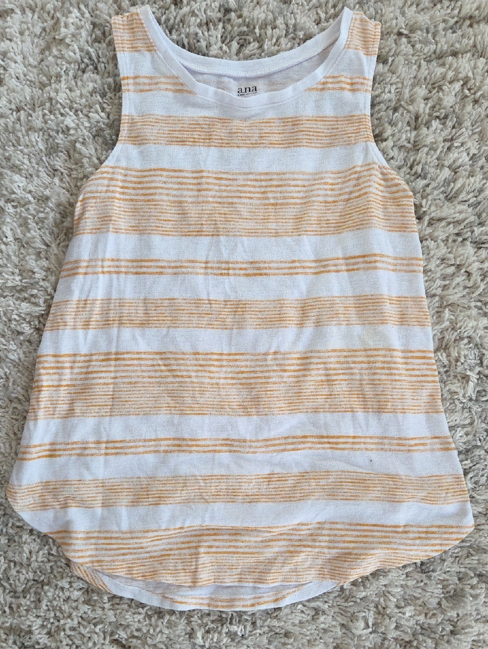 a.n.a White Tank with Pale Orange Stripes